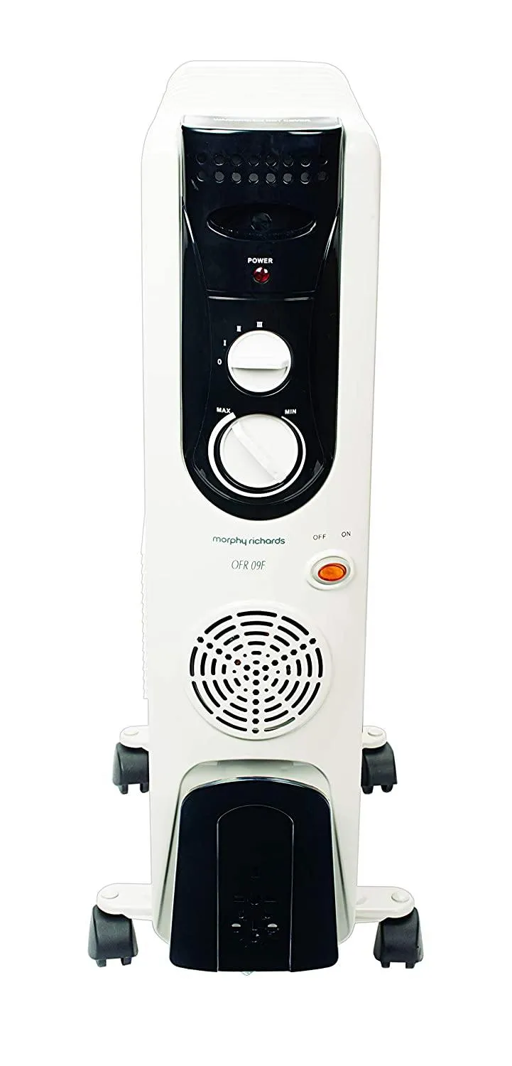 Morphy Richards OFR 9F  9-Fin 2400 Watts Oil Filled with Fan Radiator Room Heater (Ivory)
