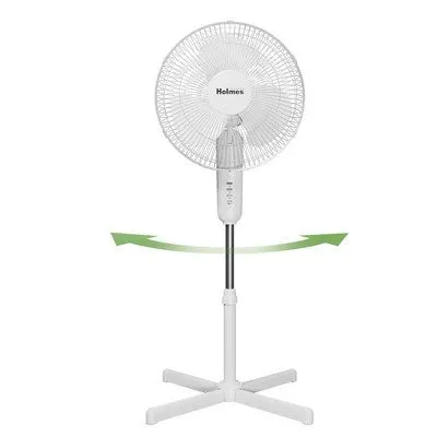 Open Box - Holmes 16" Oscillating 3 Speed Manual Stand Fan White