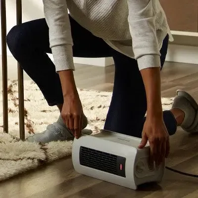 Open Box - Honeywell Dual Position Heater Fan Gray