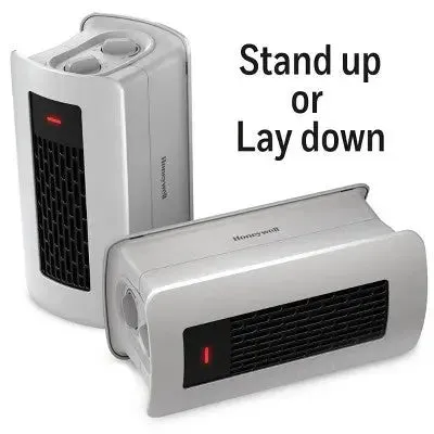 Open Box - Honeywell Dual Position Heater Fan Gray