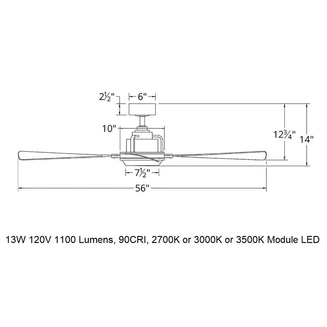 Osprey Indoor/Outdoor LED Smart Ceiling Fan