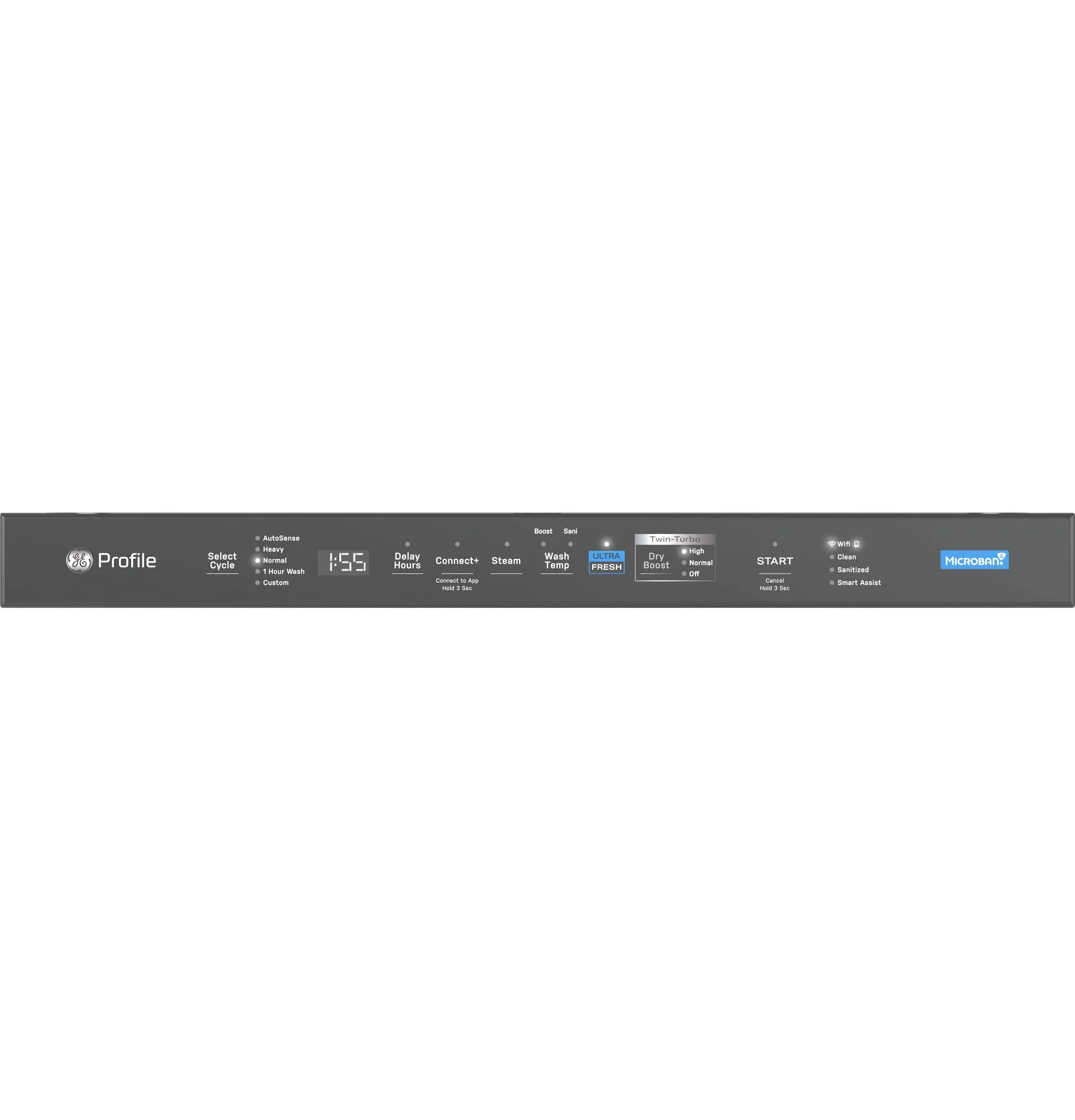 PDP755SYVFS GE Profile™ ENERGY STAR Smart UltraFresh System Dishwasher with Microban™ Antimicrobial Technology with Deep Clean Washing 3rd Rack, 42 dBA