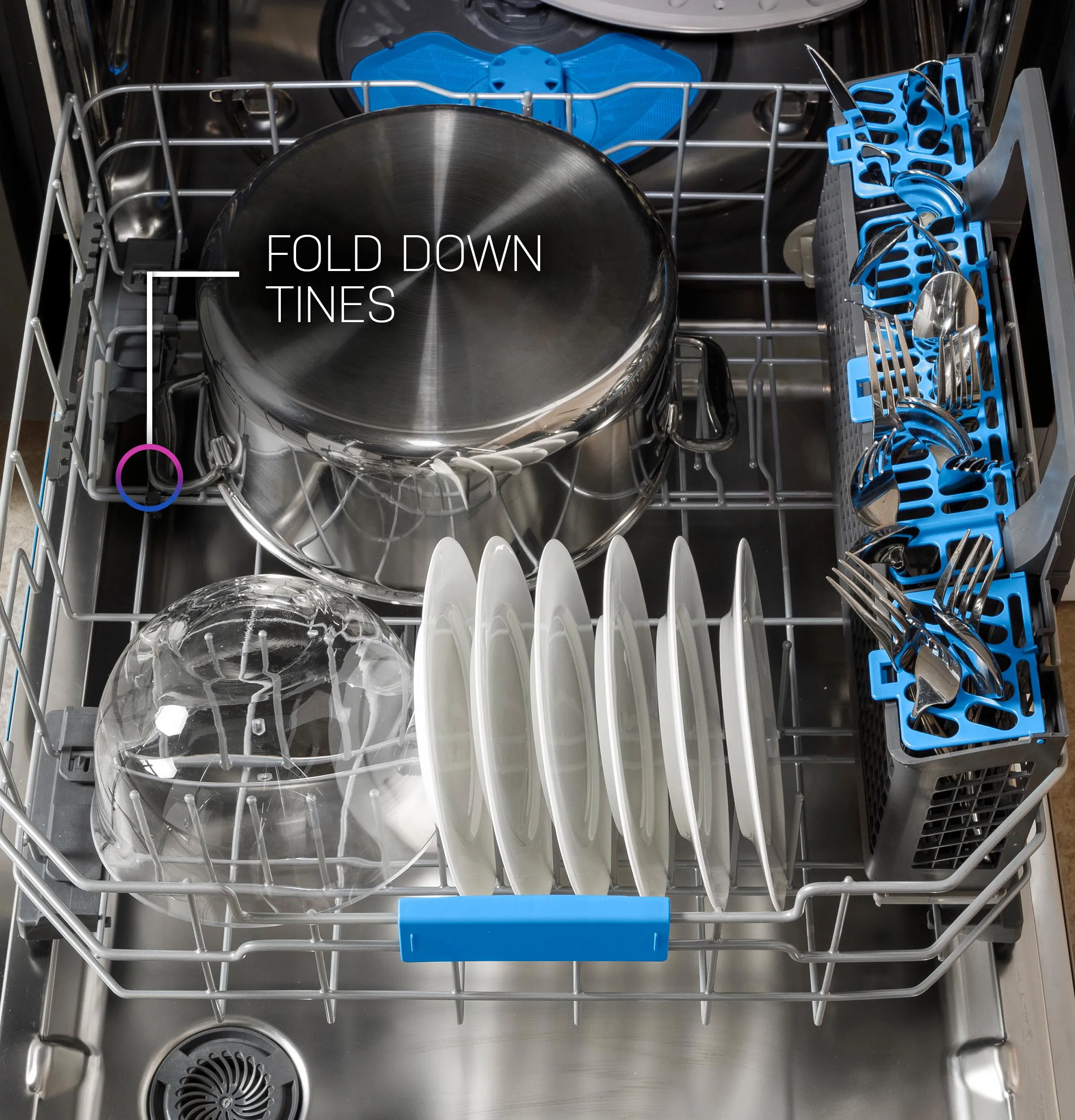 PDP795SYVFS GE Profile™ ENERGY STAR Smart UltraFresh System Dishwasher with Microban™ Antimicrobial Technology with Deep Clean Washing 3rd Rack, 39 dBA