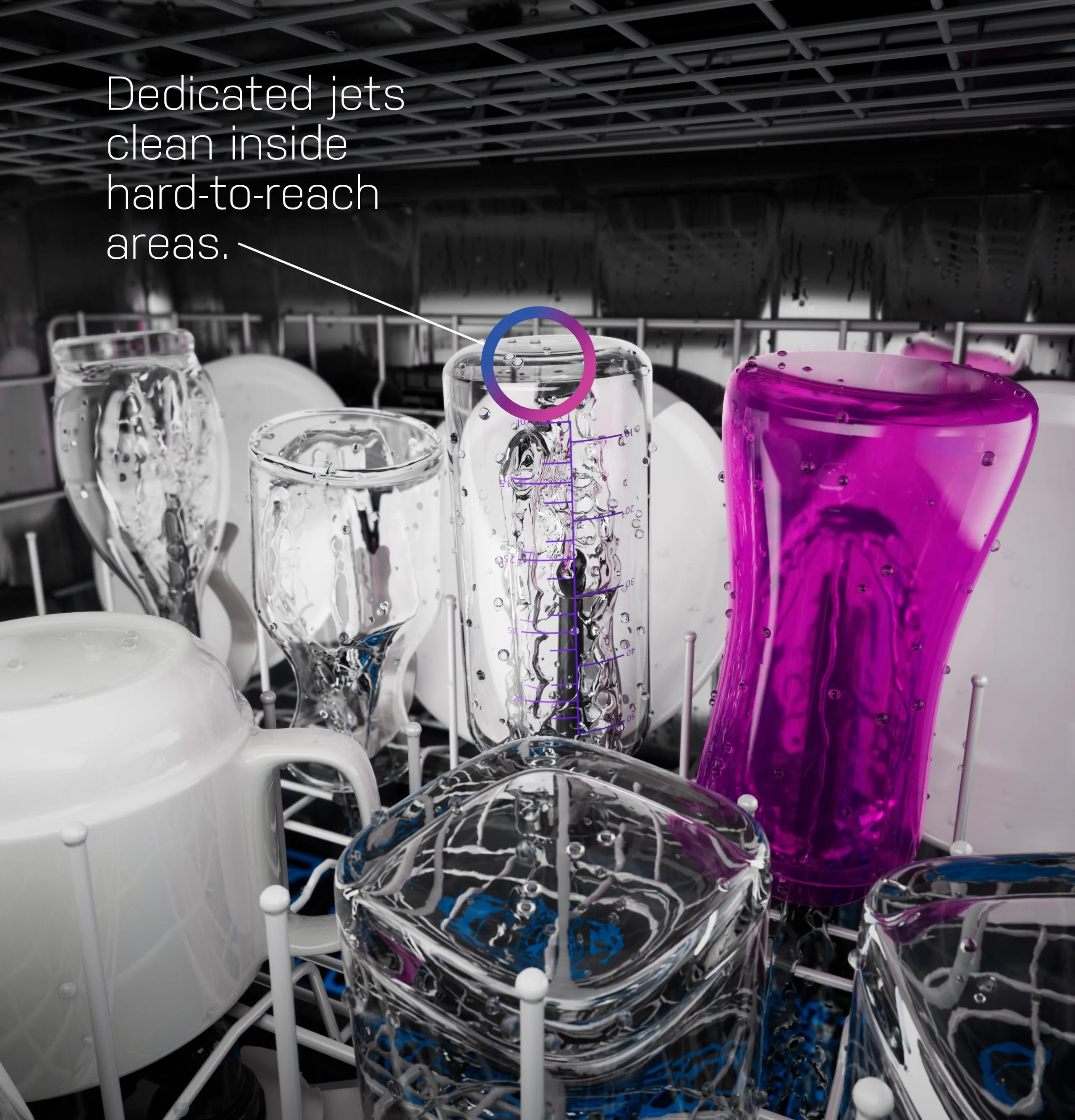 PDP795SYVFS GE Profile™ ENERGY STAR Smart UltraFresh System Dishwasher with Microban™ Antimicrobial Technology with Deep Clean Washing 3rd Rack, 39 dBA