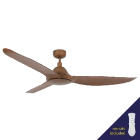Pels 80W Dark Koa Ceiling Fan with Remote Control