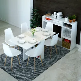 Pengu 6 Seater Folding Dining Table   Docking Unit