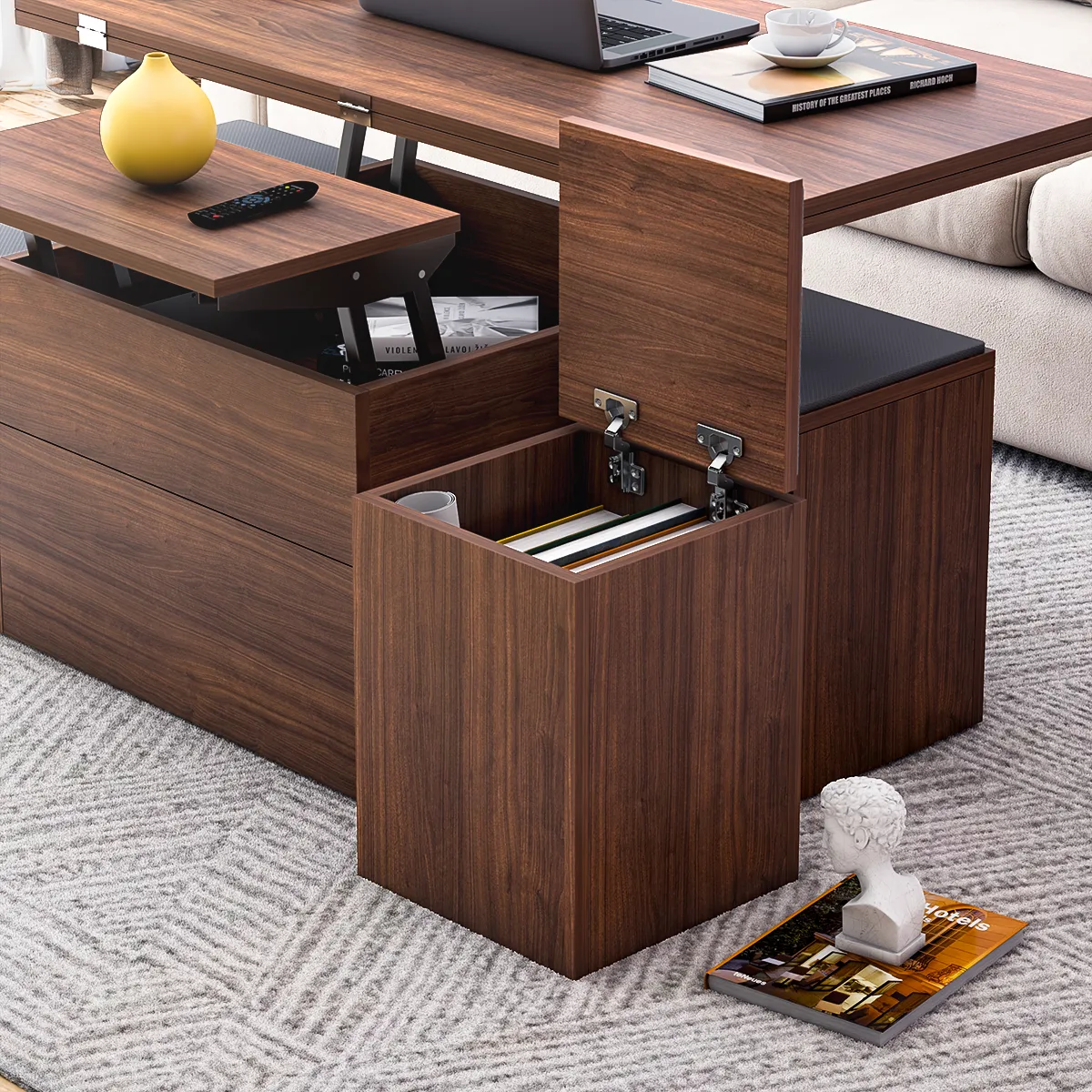 Pengu Convertible Coffee Table   Dining Table