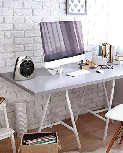Personal Indoor/Outdoor Compact Size Vortex Heater that Perfectly Fits Easily On or Under Desktops/Tabletops with Automatic Safety Shut-Off System, Vortex Heat Circulation for Small/Personal Spaces