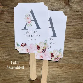 Quinceanera Monogrammed Fans
