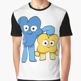 "Four and X Graphic T-Shirt for BFB and BFDI Fans"