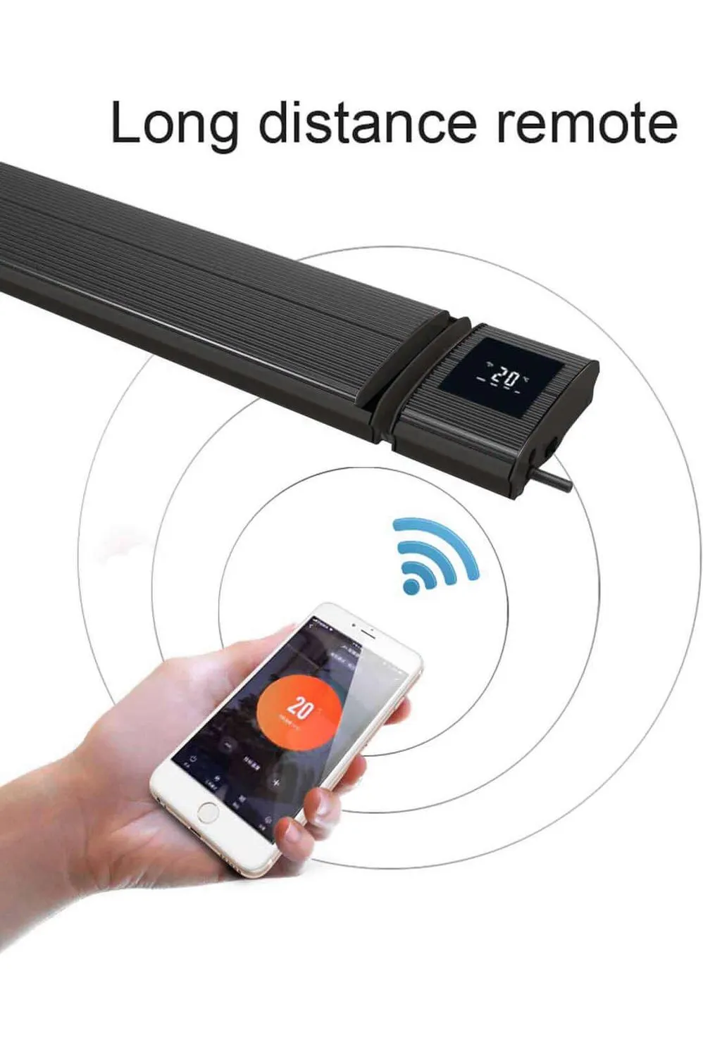 RADtec E15Rw - 44" WiFi Smart Controlled Infrared Radiant Heater