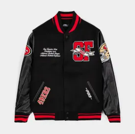 San Francisco 49ers 1946 Varsity Mens Jacket (Black/Red)