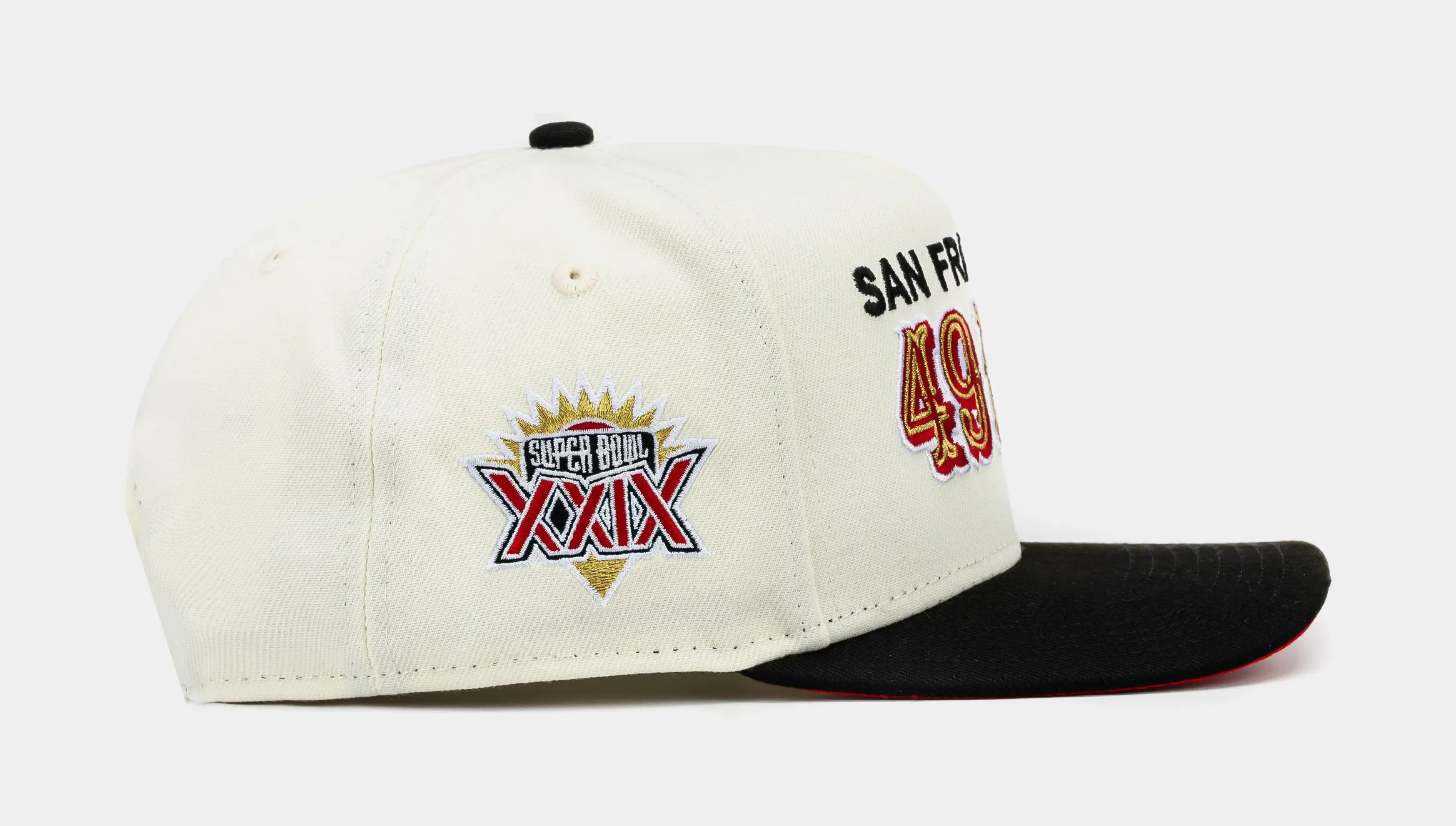 Shoe Palace Exclusive San Francisco 49ers Superbowl XXIX 950AF Snapback Mens Hat (White/Red)