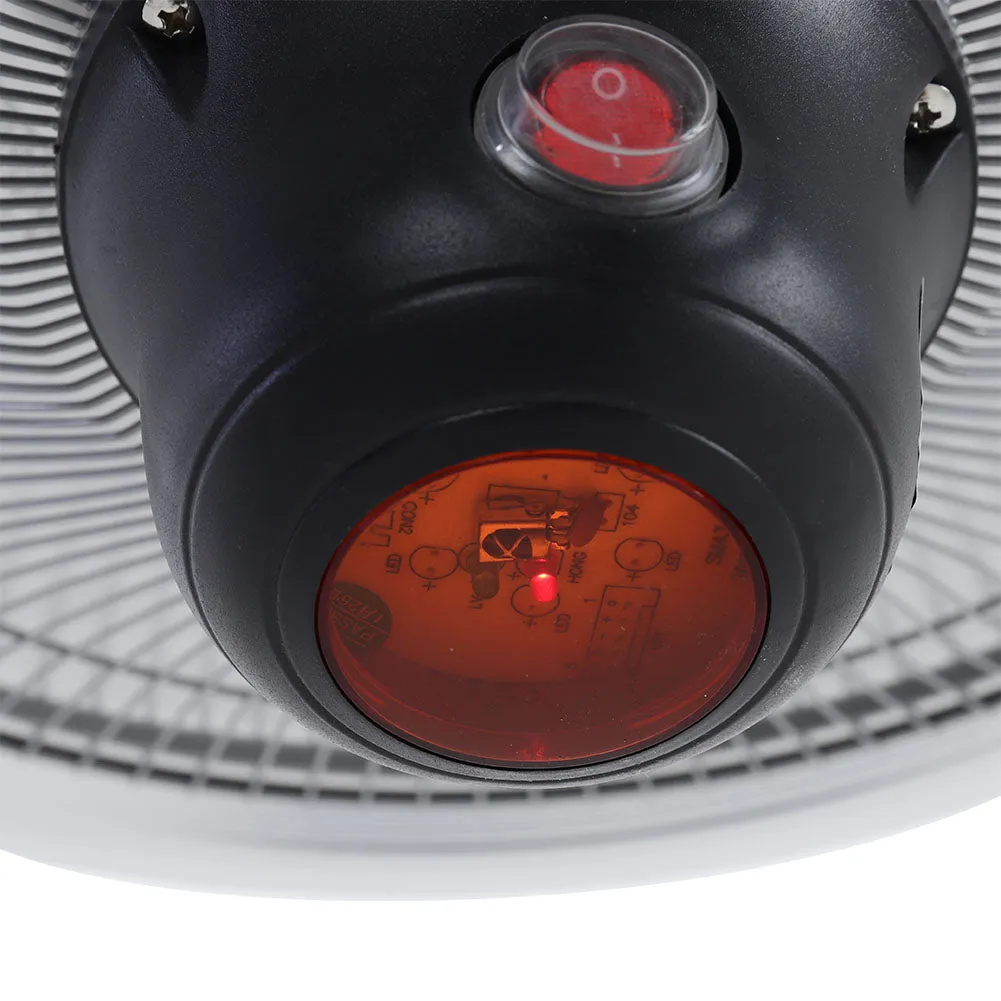 Silver Hanging Patio Heater Outdoor Ceiling Electric Heater with 3 Adjustable Settings