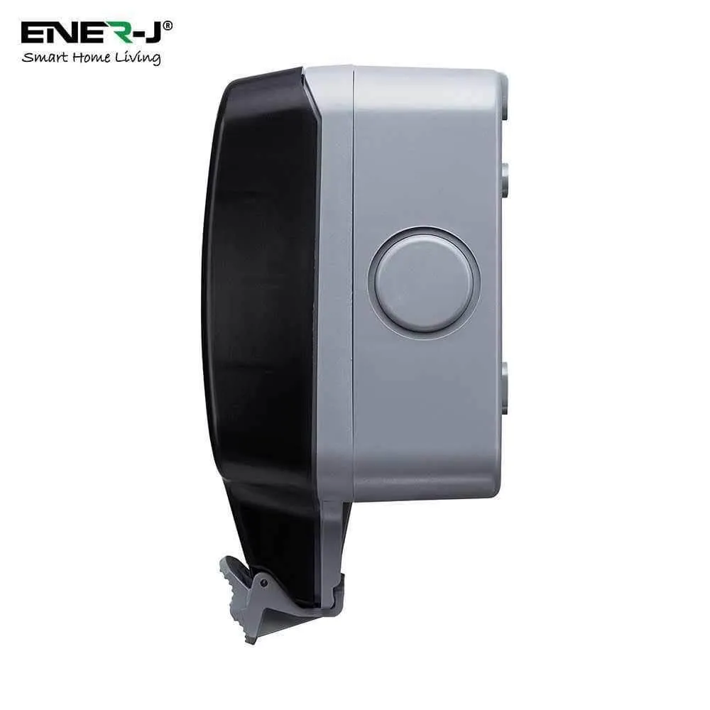 Smart Waterproof Outdoor Socket 13A WiFi Twin Wall Socket with USB Port, IP55 Rated 2 Gang 13 Amp Double Outdoor Weatherproof Power Electric Sockets for Garden & External Electrical Outlet