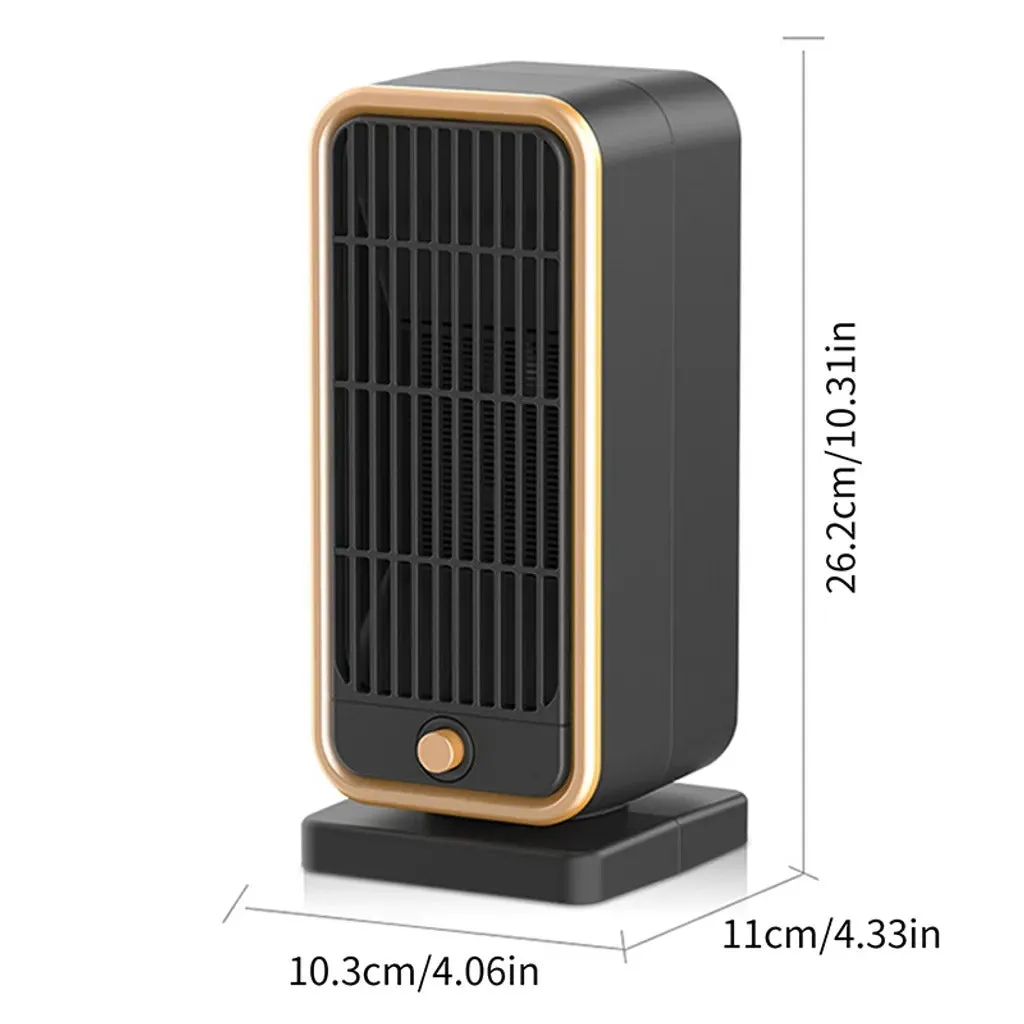 Space Heater for Indoor Use | 500W Fast Heating Ceramic Electric Heater with Thermostat