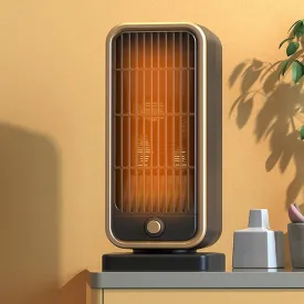 Space Heater for Indoor Use | 500W Fast Heating Ceramic Electric Heater with Thermostat