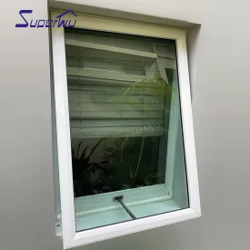 Superwu Australia standard thermal break Powder Painted sound insulation fireproof awning Window