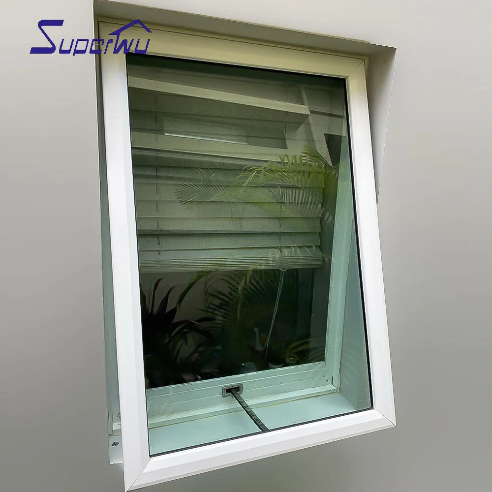 Superwu Australia standard thermal break Powder Painted sound insulation fireproof awning Window