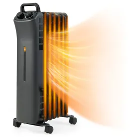 Tangkula 1500W Oil Filled Radiator Heater, Electric Space Heater with 3 Heating Modes