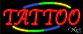 Tattoo Handcrafted Energy Efficient Glasstube Neon Signs