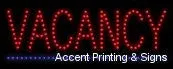 Vacancy LED Sign (High Impact, Energy Efficient)