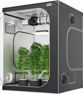Vevor Grow Tent 5' x 5' High Reflective 2000D Mylar with Observation Window New