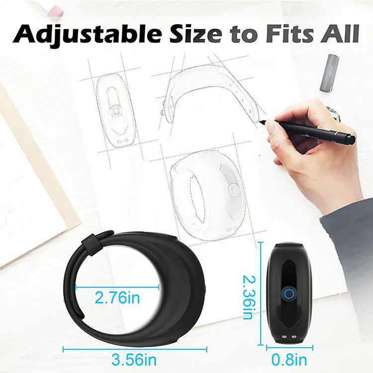 Vibrating Cock Ring Male Sex Toys - Adjustable Lenght Penis Enhancer