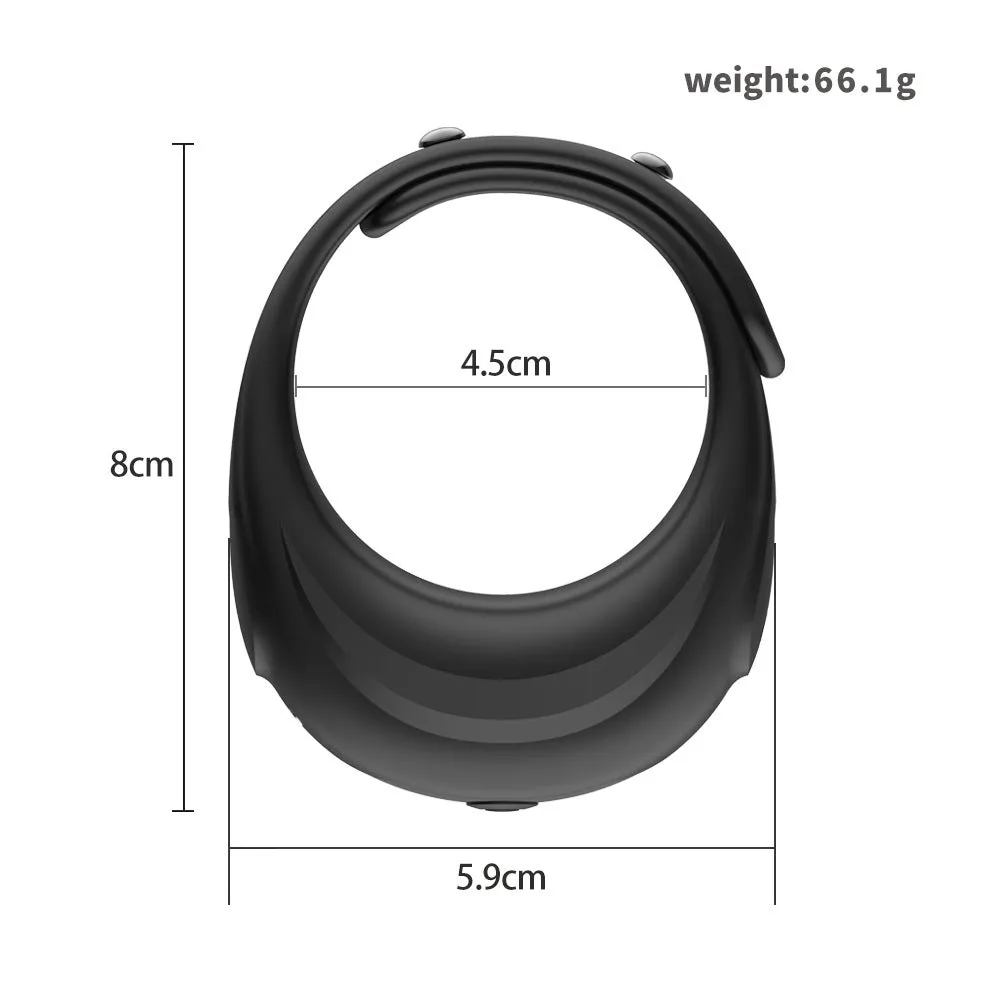 Vibrating Cock Ring Male Sex Toys - Adjustable Lenght Penis Enhancer