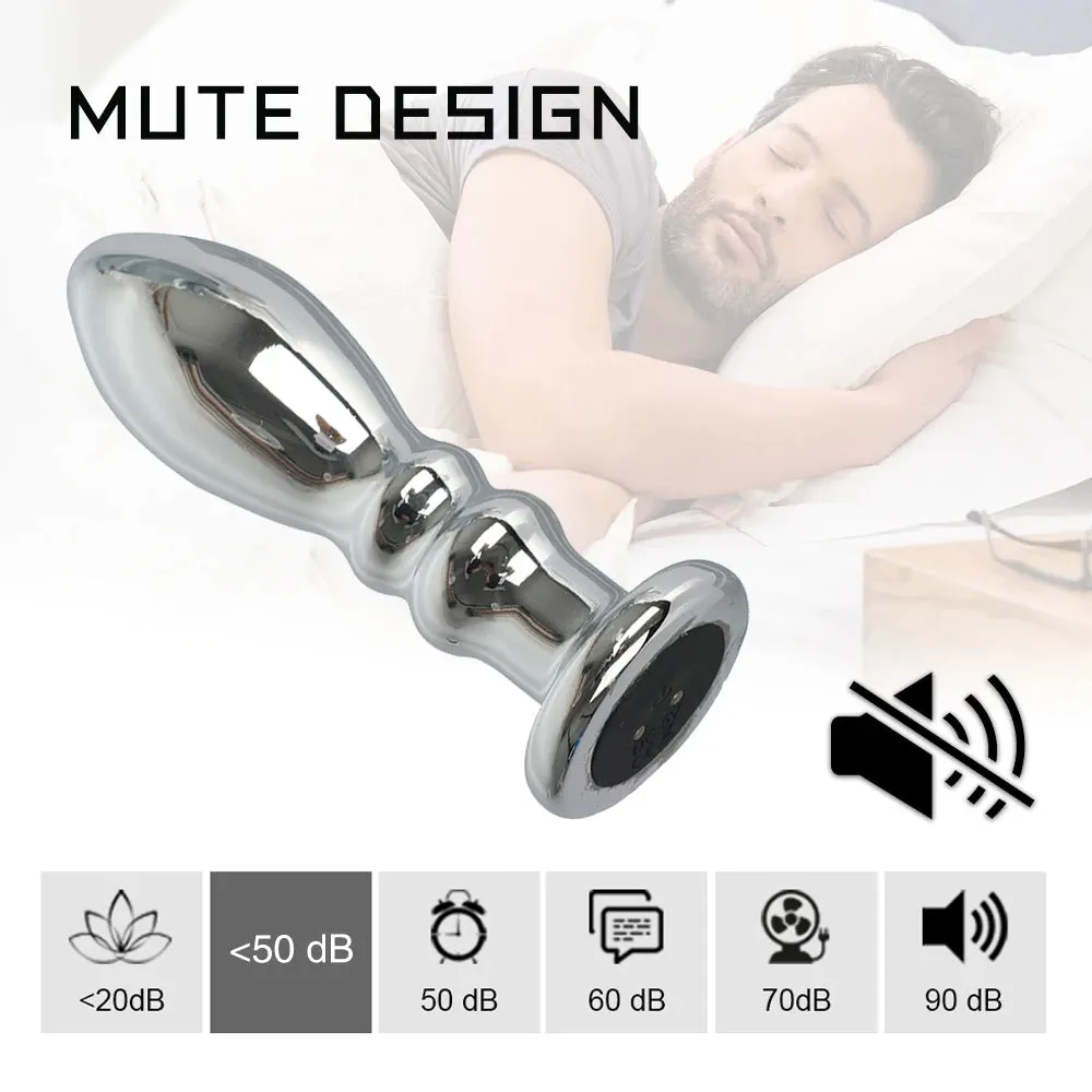 Vibrating Dildo Butt Plug - Metal Dildos G Spot Prostate Massage Anal Toys