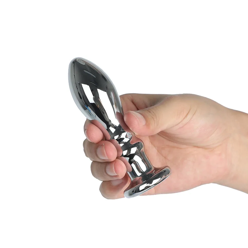 Vibrating Dildo Butt Plug - Metal Dildos G Spot Prostate Massage Anal Toys