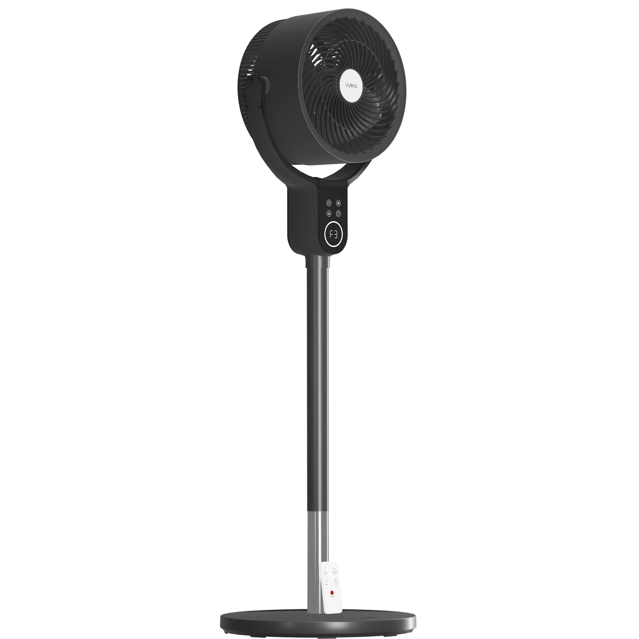 Vybra Oscillator Dual Height Tilt and Swing Fan Graphite