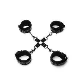 Whipsmart Diamond Collection Deluxe Hog Tie Bondage Kit Black