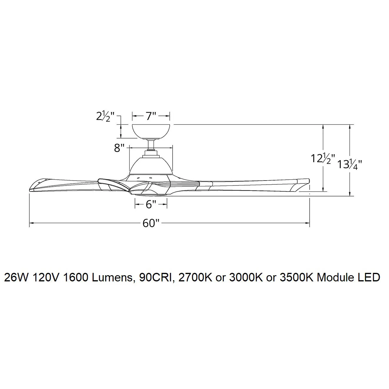 Woody Indoor/Outdoor LED Smart Ceiling Fan